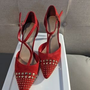 BCBGeneration red suede heels